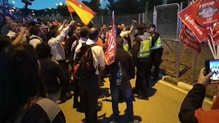 Disturbios en una protesta de funcionarios de prisiones