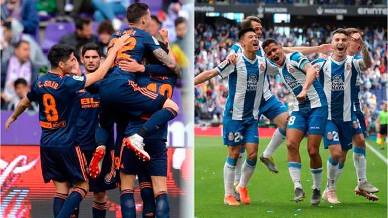 El Valencia ata la “Champions” y el Espanyol asalta la última plaza de Europa El Valencia ata la “Champions” y el Espanyol asalta la última plaza de Europa