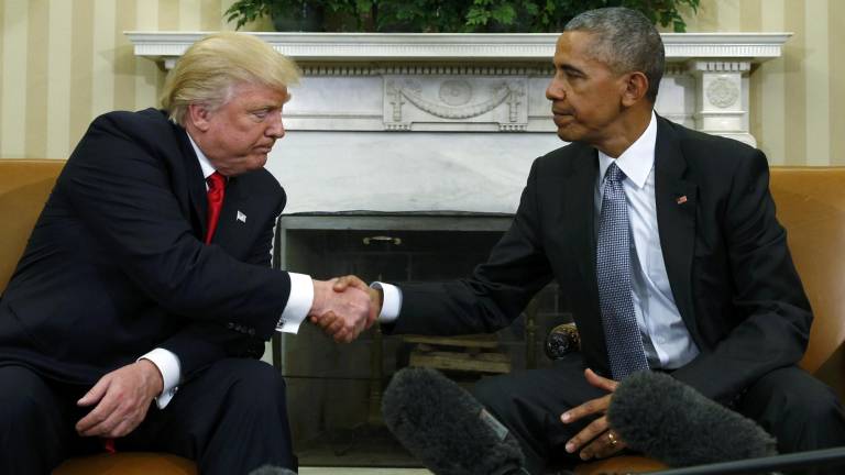 Obama y Trump mantienen una “excelente” conversación en la Casa Blanca Obama y Trump mantienen una “excelente” conversación en la Casa Blanca