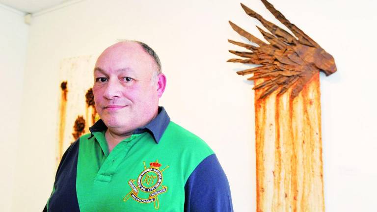 La “escultopintura” de El óxido de los días La “escultopintura” de El óxido de los días