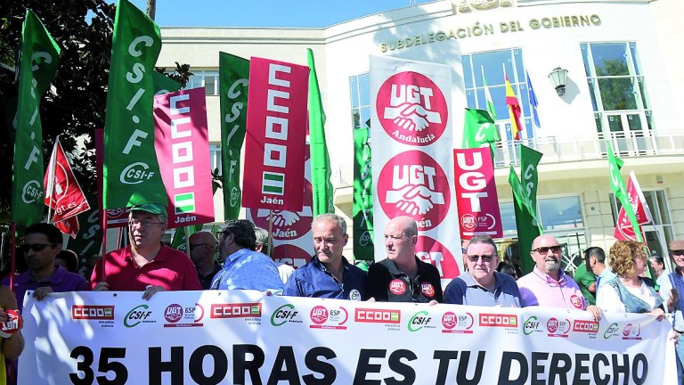 Unión sindical en defensa de la jornada de 35 horas