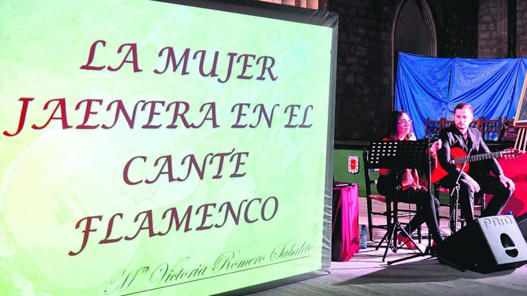 La mujer jaenera y el flamenco, a escena