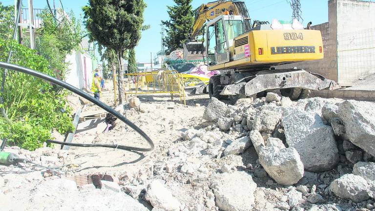 Las obras del camino del cementerio, al ritmo esperado