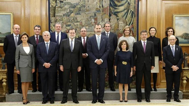 Los ministros del nuevo Gobierno de Rajoy juran sus cargos ante el Rey Los ministros del nuevo Gobierno de Rajoy juran sus cargos ante el Rey