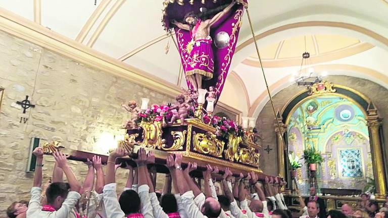 Con el Cristo de la Vera Cruz