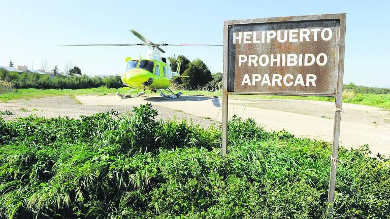 Un cielo cerrado al helicóptero