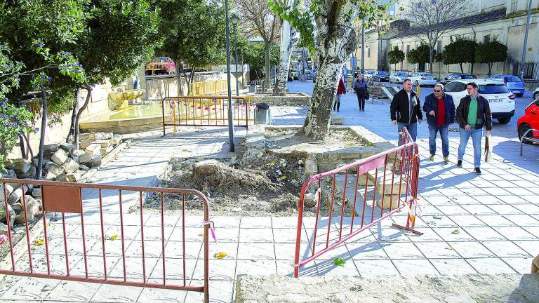 Obras en la avenida Cristo Rey