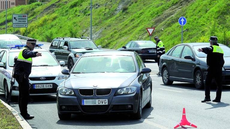 Controles de velocidad en pleno centro