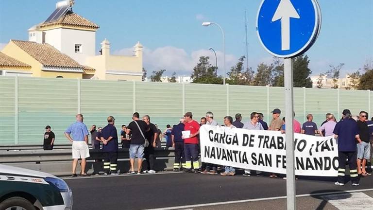 Los trabajadores de los astilleros vuelven a protestar