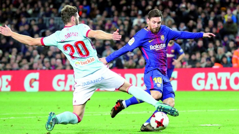 El FC Barcelona entierra al Celta en media hora de partido