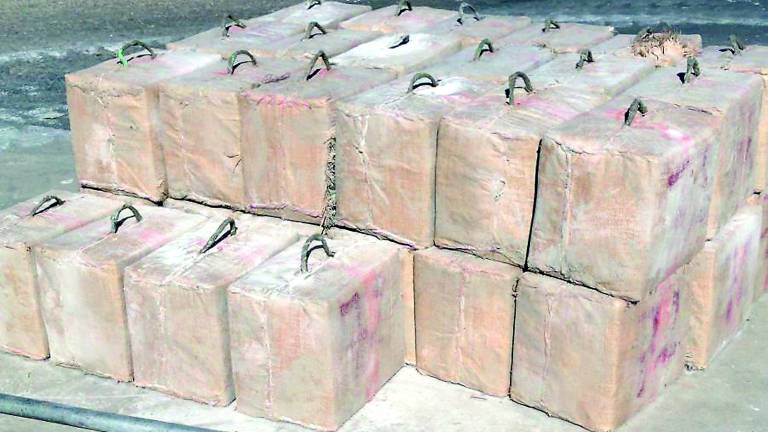 Unos 1.200 kilos de hachís camuflados en polvos de talco Unos 1.200 kilos de hachís camuflados en polvos de talco