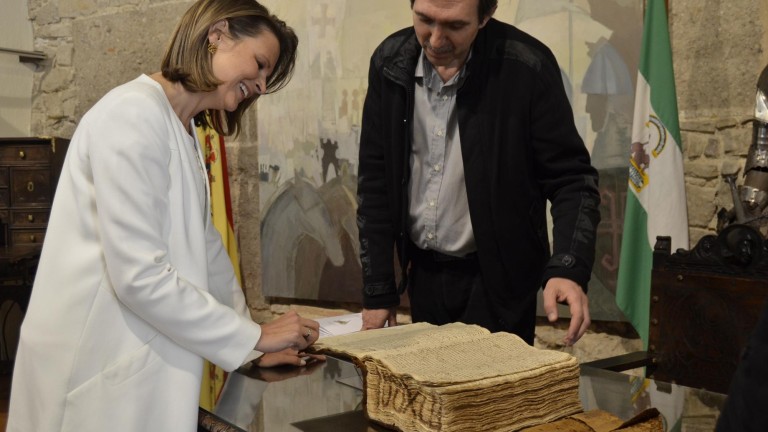El Archivo Histórico expone documentos firmados por Cervantes a su paso por Jaén