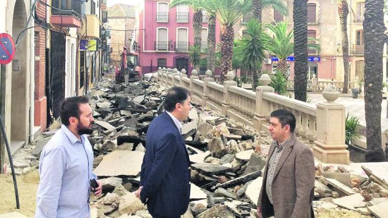 Obras de emergencia en Navas Obras de emergencia en Navas