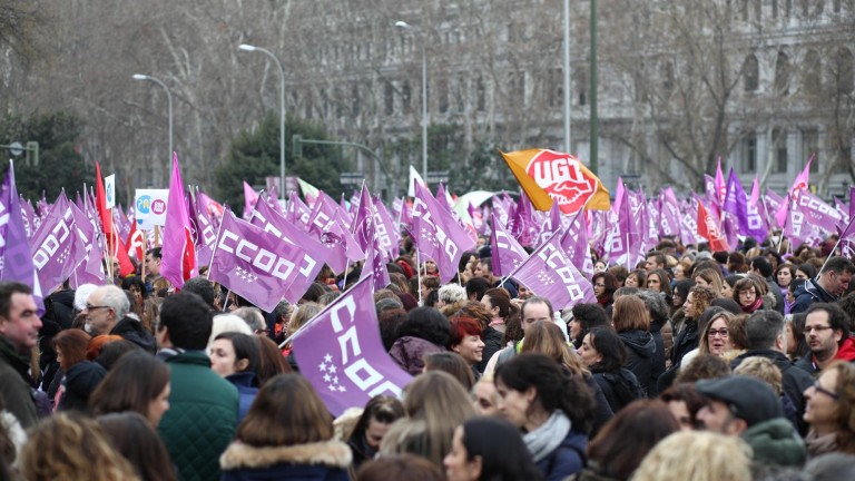Concentraciones en toda España en el ecuador de la huelga feminista