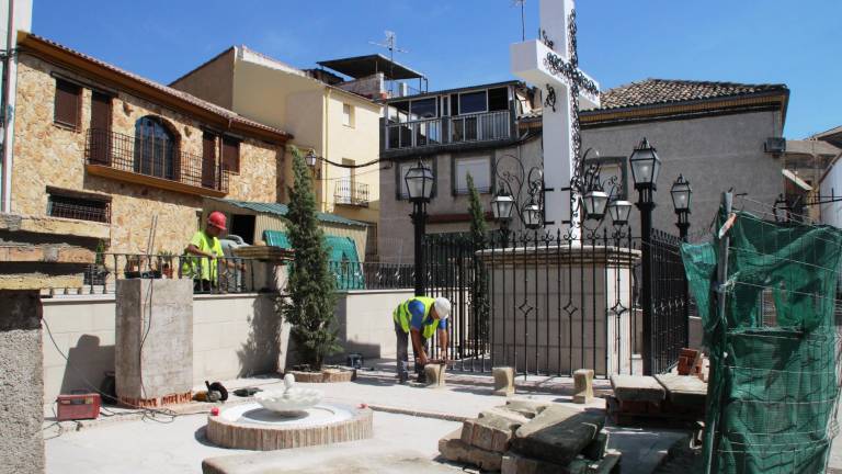 Obras en la Plaza de Santa Ana