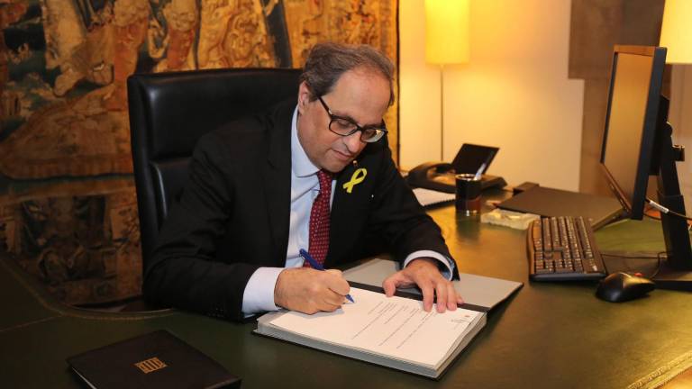 Quim Torra cede y designa cuatro nuevos consellers Quim Torra cede y designa cuatro nuevos consellers