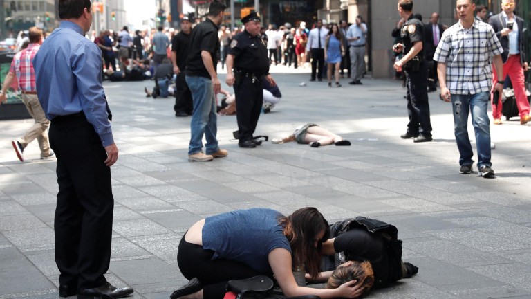 Un muerto por atropello a un grupo de peatones en Times Square
