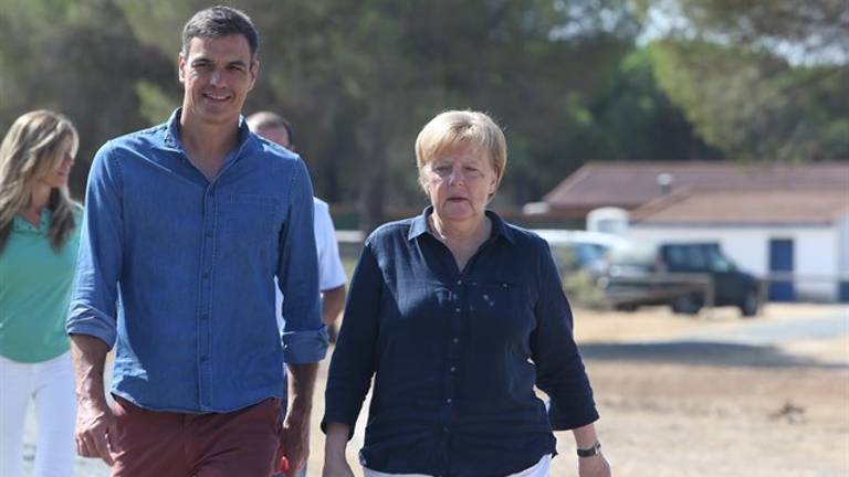 Sánchez y Merkel visitan El Acebuche