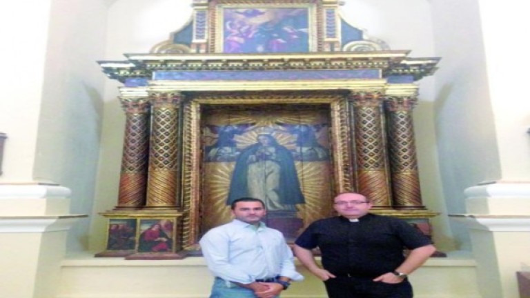 Restaurado un retablo del XVII de la parroquia de Siles