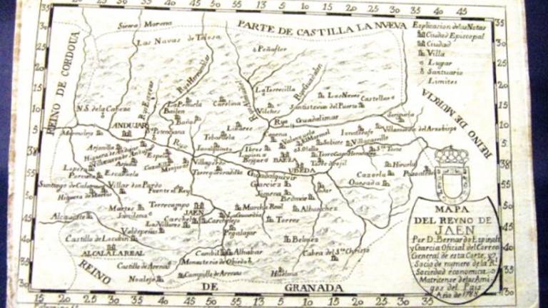 Un mapa de Jaén de 226 años Un mapa de Jaén de 226 años