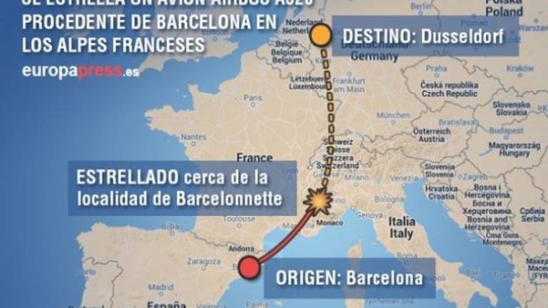 En el avión accidentado en Los Alpes viajaban 45 personas con apellidos españoles y dos bebés En el avión accidentado en Los Alpes viajaban 45 personas con apellidos españoles y dos bebés
