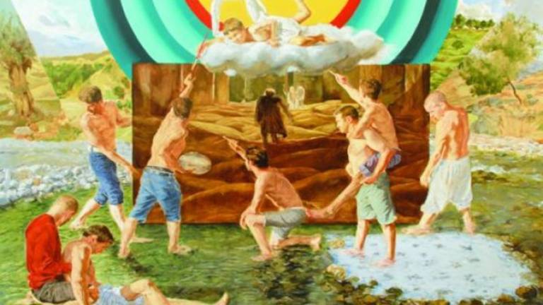 Una celestial y colorida piscina de los milagros Una celestial y colorida piscina de los milagros