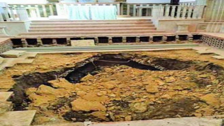 Se hunde la cripta del templo de Vandelvira de La Guardia