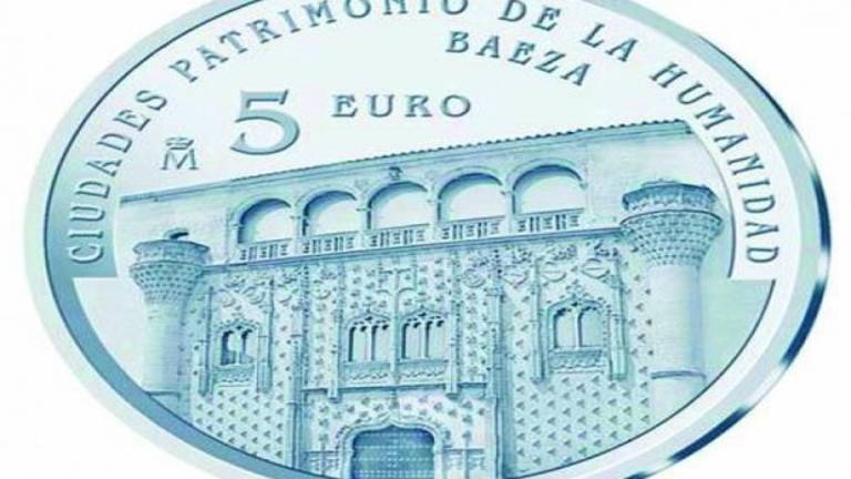 El Palacio de Jabalquinto de Baeza, en monedas de cinco euros El Palacio de Jabalquinto de Baeza, en monedas de cinco euros