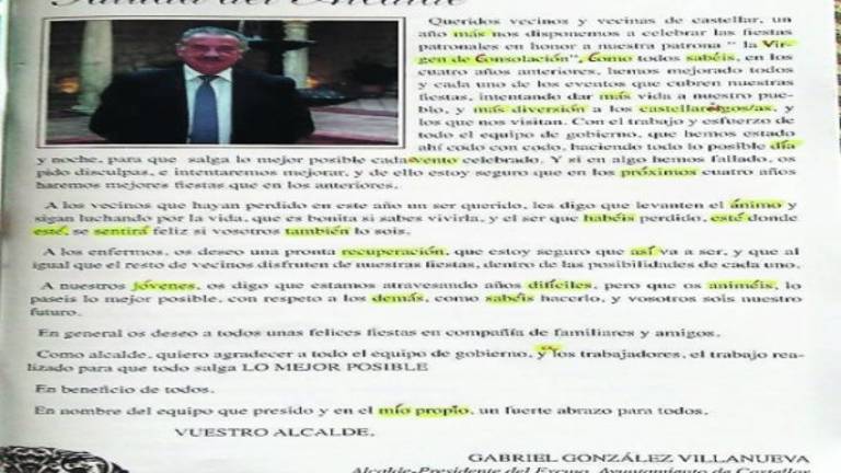 Un alcalde “sin autocorrector” Un alcalde “sin autocorrector”