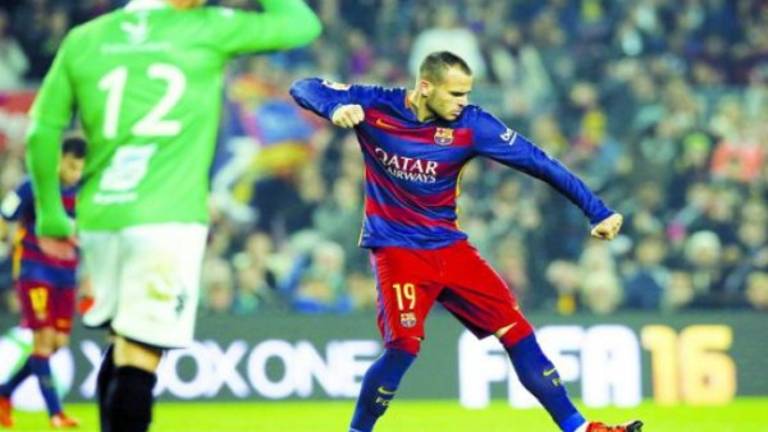 Sandro y Munir se reivindican en la goleada del FC Barcelona Sandro y Munir se reivindican en la goleada del FC Barcelona