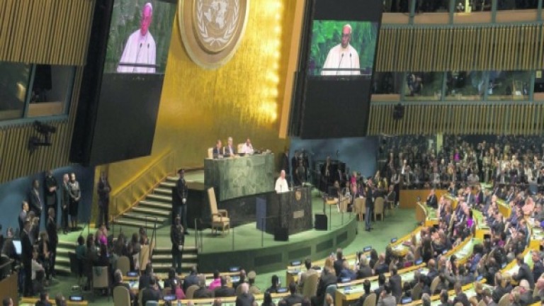El Papa reclama en la ONU acciones y no declaraciones