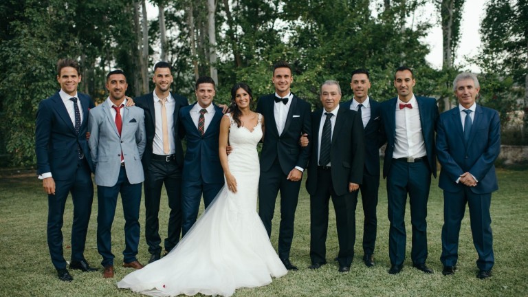 Diego Cascón y Rebeca Delgado se casan
