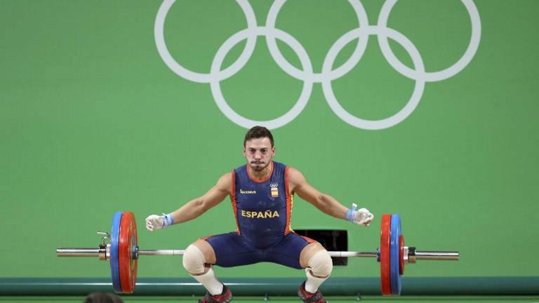 Josué Brachi, eliminado con tres nulos en arrancada en menos de 56 kilos Josué Brachi, eliminado con tres nulos en arrancada en menos de 56 kilos