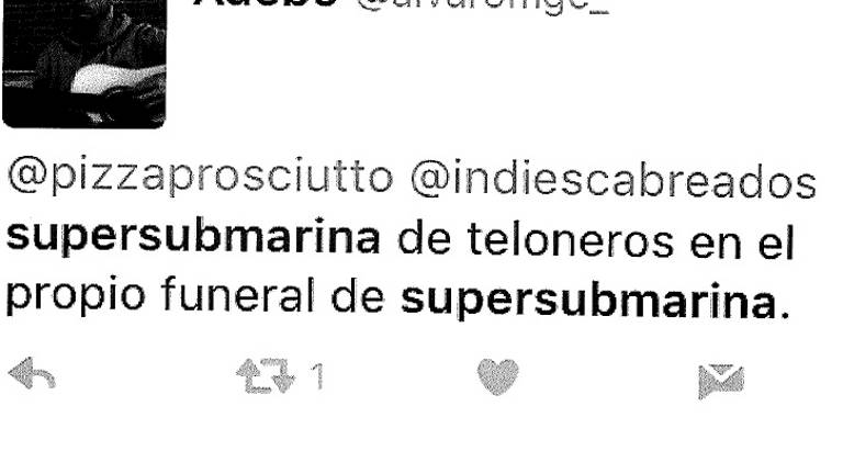 Un juez investiga tuits vejatorios contra los Supersubmarina Un juez investiga tuits vejatorios contra los Supersubmarina