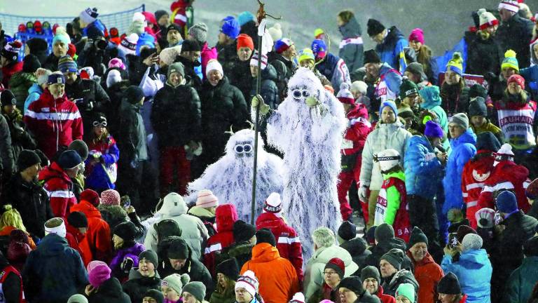 Yetis muy glamurosos en las nieves suecas