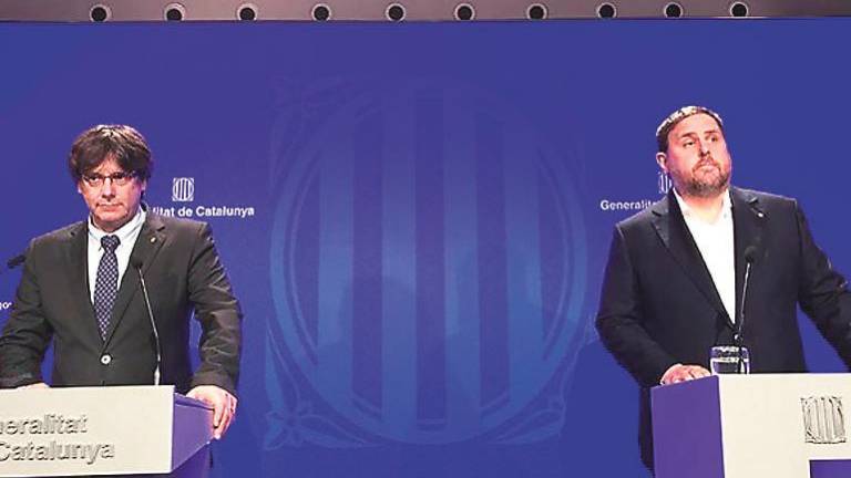 Puigdemont participará en el debate al igual que Junqueras Puigdemont participará en el debate al igual que Junqueras