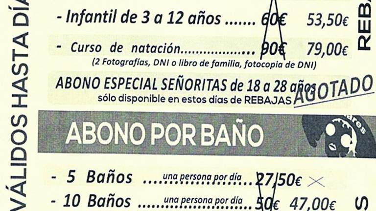 Facua denuncia de nuevo las tarifas “sexistas” de la piscina Facua denuncia de nuevo las tarifas “sexistas” de la piscina