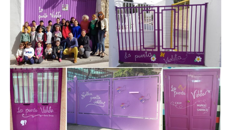 Puertas violetas por la igualdad
