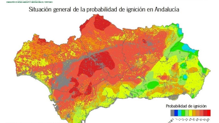 Aumenta el riesgo de incendios forestales en Jaén por posibles tormentas eléctricas