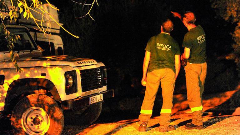 La mano del hombre originó el fuego de Fuente de la Peña