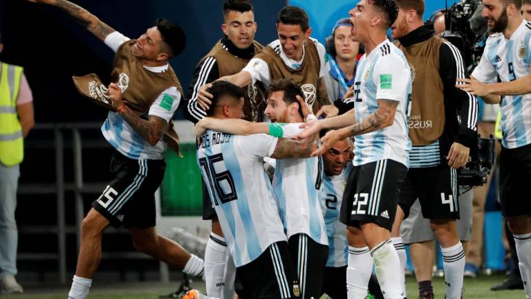 Rojo rescata a Argentina y Messi aparece en Rusia Rojo rescata a Argentina y Messi aparece en Rusia