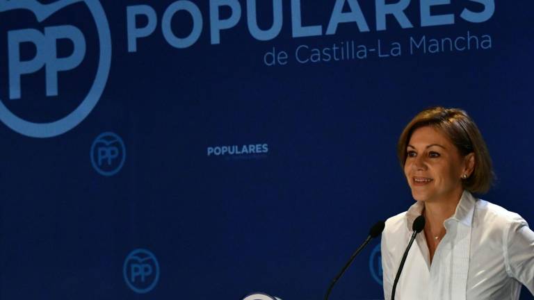 Cospedal avisa a Sánchez de no apoyar al separatismo Cospedal avisa a Sánchez de no apoyar al separatismo