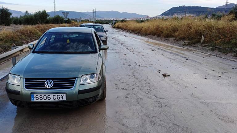 Inundación en la carretera de Fuerte del Rey