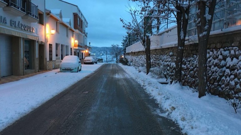 Segura, una de las comarcas más afectadas por la nieve