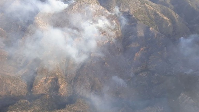 Infoca trabaja en la extinción de un fuego en Almería
