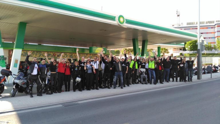 El motoclub Moto Jaén festeja sus cinco años de andadura con más de un centenar de socios