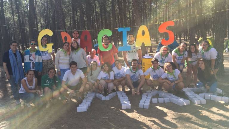 Cristo rey, de campamento