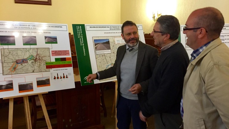 Licitación de obras para mejorar la A-316 entre Martos y Jaén