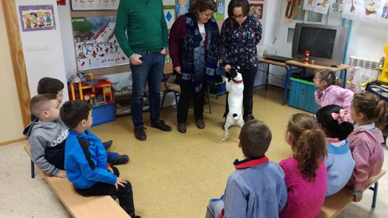 Fuerte del Rey pone en marcha un programa educativo con perros en las aulas