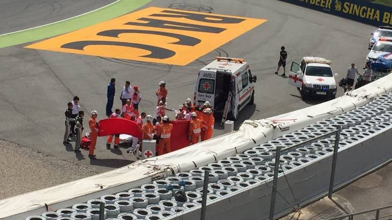 Fallece Luis Salom tras un grave accidente en Montmeló Fallece Luis Salom tras un grave accidente en Montmeló